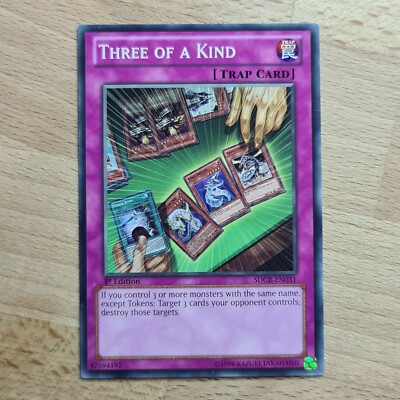 THREE OF A KIND | YUGIOH | SDCR | 2014 | COMMON | 1st Edition | ENGLISH | NM #55-image