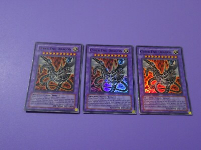Yu-Gi-Oh! 3 X Cyber End Dragon STON-ENSE1 Super Rare Limited Edition Playset-image