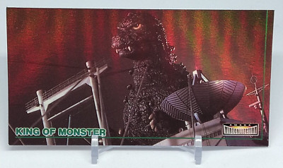 Godzilla King of Monster Amada Wide Collection Trading Card No.9 Holo 1996-image
