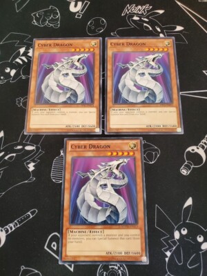 Yugioh - Cyber Dragon OP11-EN013/SDMM-EN013 LP/NM Unlimited Common x3-image