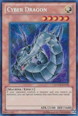 Moderate Play x 1 Cyber Dragon - LCGX-EN176 - Secret Rare - Unlimited Edition LC-image