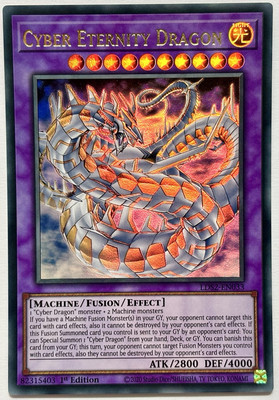 LDS2-EN033 Cyber Eternity Dragon - Ultra Rare 1st Edition Near Mint YuGiOh Card-image