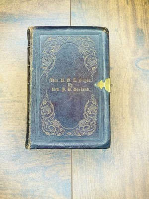 Antique 1872 Bible Reference & New Testament Bible - Pocket Size - Leather Cover-image