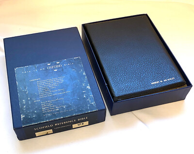 Oxford KJV 173 Scofield Reference Bible Published 1945 Leather Excellent In Box-image