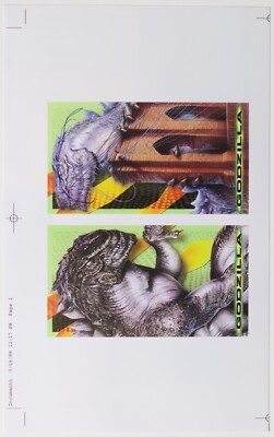 Godzilla Inkworks Supervue Premium Trading Cards 1998 PUBLISHER PROOF-image
