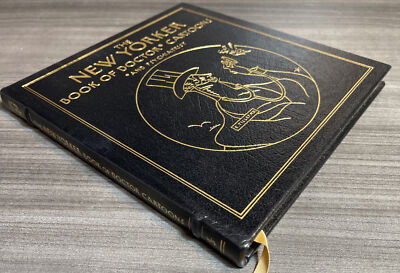THE NEW YORKER BOOK DOCTOR PSYCHIATRIST CARTOONS Easton Press Leather Bound Gold-image