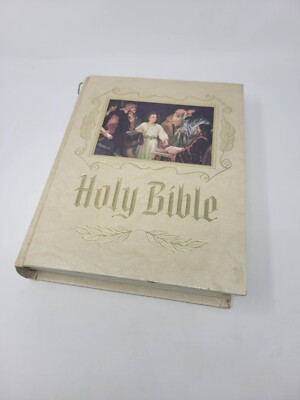 Vintage 1988 Family Holy Bible King James Version Master Reference Ed Unused -image