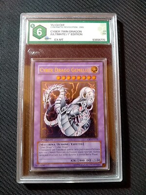 Cyber Twin Dragon Italian Ultimate Rare 1st Edition CRV-IT035 1st Yu-Gi-Oh -image