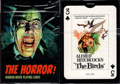 Horror Movie (King Kong Godzilla Dracula Frankenstein) Playing Cards by Piatnik-image
