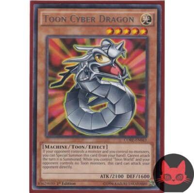 Yugioh Toon Cyber Dragon CORE-EN043 Rare 1st Edition NM-image