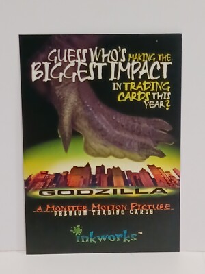 1998 GODZILLA Movie SUPERVUE PROMOS Card P1 or P1B-image