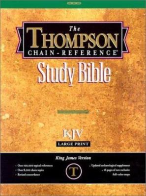 Thompson Chain Reference Bible: King James Version, Black Genuine Leather, Gol..-image