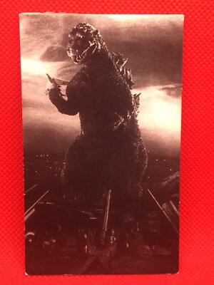 Godzilla First ver  card 4inch Barcode Battler vintage  No.02  rare TOHO-image