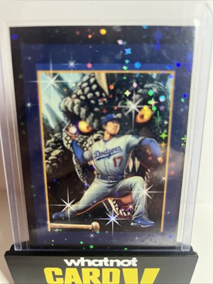 Shohei Ohtani 2025 Strongisland Anime Card Blue Stars Holo Godzilla-image