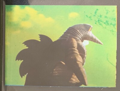 1973 vintage GODZILLA Amada Toho kaiju Card Japanese Moguera #55-image