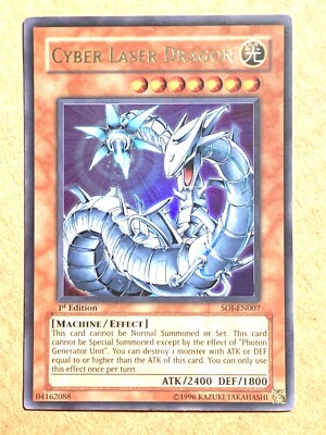 yugioh Cyber Laser Dragon SOI-EN007 North America 1st Ed Ultra Rare near mint-image