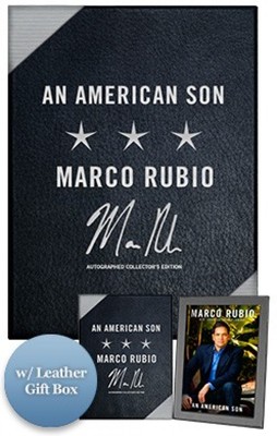 MARCO RUBIO Signed Book An American Son 2016 Leather Deluxe Box COA Donald Trump-image