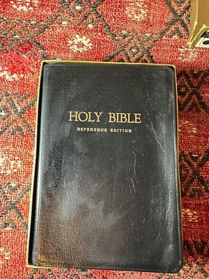 Nelson KJV Imperial Reference Bible Black LEATHER/ORIGINAL BOX/RED LETTER-image