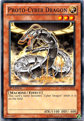Proto-Cyber Dragon SDCR-EN005 Yu-Gi-Oh! Light Play 1st Edition-image