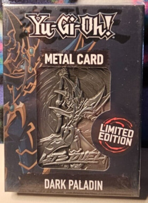 Yu Gi Oh! Limited Edition Dark Paladin Metal Card (NEW) Only 9,995 Made-image