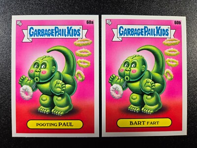 Godzilla Spoof Garbage Pail Kids 2 Card Set-image