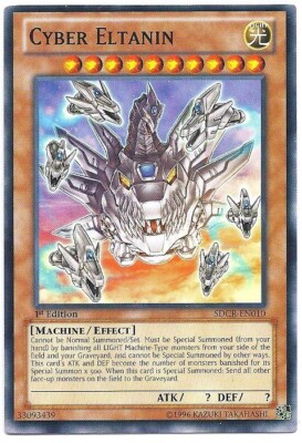 3 x Cyber Eltanin - SDCR-EN010 - Common - 1st Edtion Near Mint, English-image