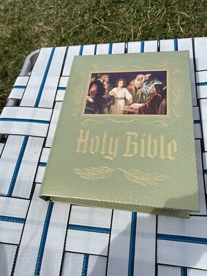 1971 Holy Bible KJV, Red Letter, Master Reference Edition, Family, Heirloom-image