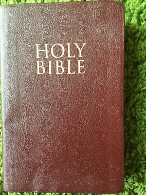 KJV Giant Print Red Letter Side indexed Burgundy Leather Zondervan  References-image