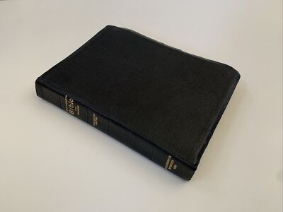 THOMPSON CHAIN REFERENCE BIBLE  RED LETTER Genuine Leather  Black Kirkbride 408-image