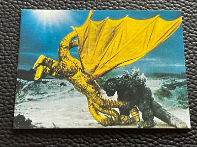 Godzilla King Ghidorah Mini Card Japanese TOHO TOEI Menko 2.6x1.9 Rare F/S-image