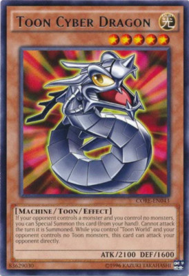 Toon Cyber Dragon	- CORE-EN043 - Rare - Unlimited Yugioh-image