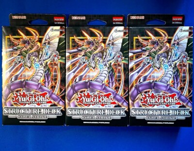 Yugioh  x3 Cyber Strike Structure Deck 1st Ed Sealed -image