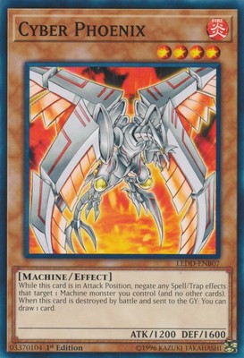 Cyber Phoenix - LEDD-ENB07 - Common - 1st Edition - Heavily Played-image