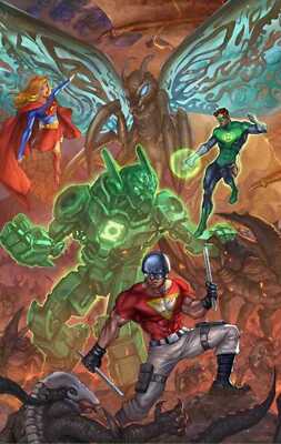 Pre-Order Justice League vs Godzilla vs Kong 2 #3 (Of 7) Cover C Alan Quah Card-image