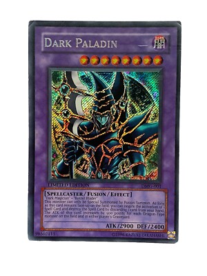 Yugioh Dark Paladin DMG-001 Secret Rare Limited Edition Sealed Promo Card TCG-image