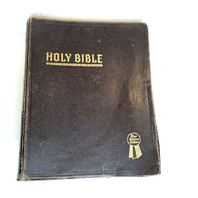 Holy Bible New Standard Reference Bible 1951 Blue Ribbon Red Letter John Hertel-image