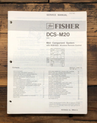 Fisher DCS-M20 Stereo  Service Manual *Original*-image