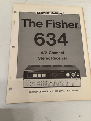 THE FISHER 634 STEREO RECEIVER ORIGINAL SERVICE MANUAL  - ORIGINAL !! PAPER-image