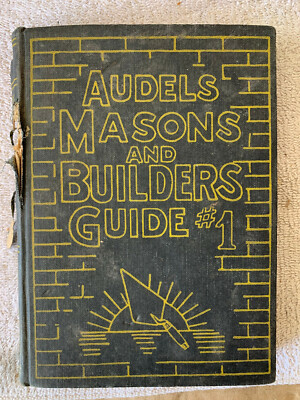 VINTAGE AUDELS  Masons and Builders GUIDE # 1 hard cover-1950-image