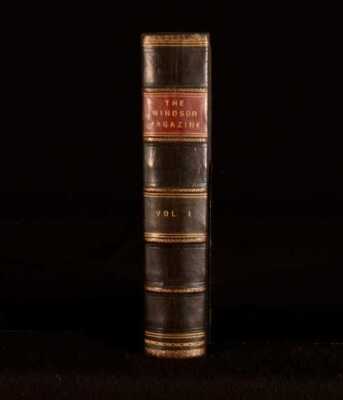 1895 The Windsor Magazine Volume I Illustrated In Leather Binding-image