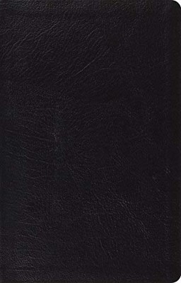 ESV Large Print Thinline Reference Bible (Black Genuine Leather)-image