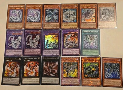 Yugioh Cyber Dragon Holo 17 Card Lot NM - Secrets, Duel Terminals, Shatters Etc.-image