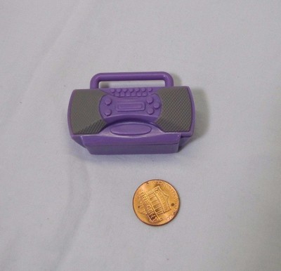 FISHER PRICE Loving Family Dollhouse PURPLE RADIO BOOM BOX Stereo System #2-image