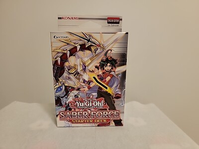 YUGIOH Saber Force Starter Deck 1st Edition English Edition Konami NEW SEALED -image