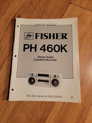 Fisher PH 460K Boombox Stereo Service Manual repair-image