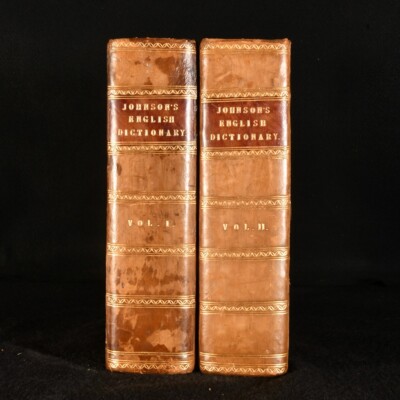1824 2 vols A Dictionary of the English Language Samuel Johnson Johnson's Dic...-image