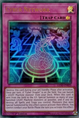 LEDD-ENB20 CYBER NETWORK ULTRA RARE 1ST EDITION YuGiOh CARD-image
