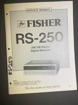 Fisher RS-250 Service Manual AM/FM Stereo Digital Receiver Original-image