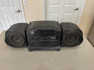 Fisher PH-D5500 Cassette Radio Boombox.  Untested For Parts Only-image