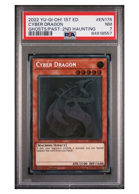 PSA 7 CYBER DRAGON GHOST GFP2-EN178 PAST: 2ND HAUNTING ENGLISH 2022!-image